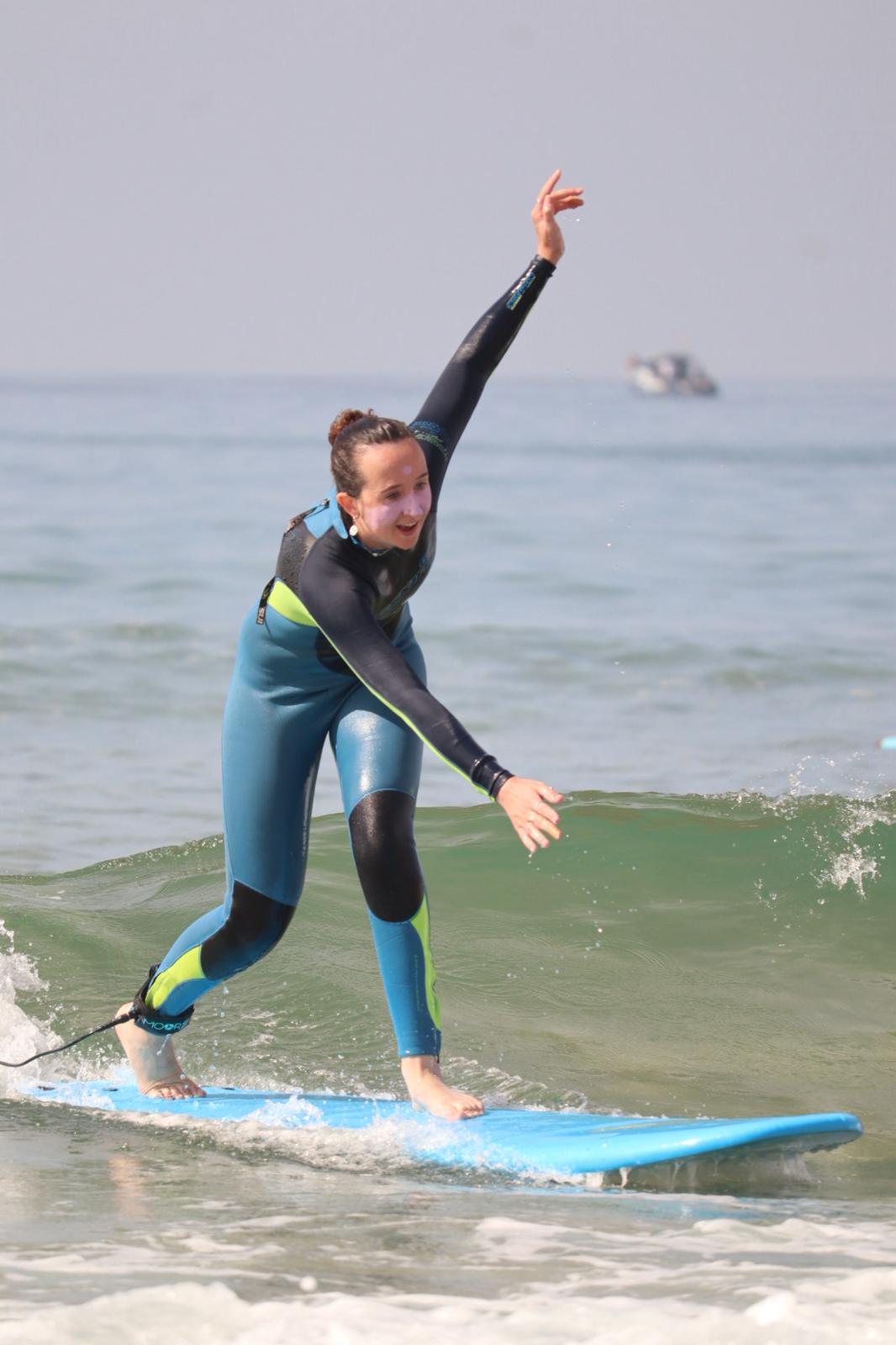 Girl surfing