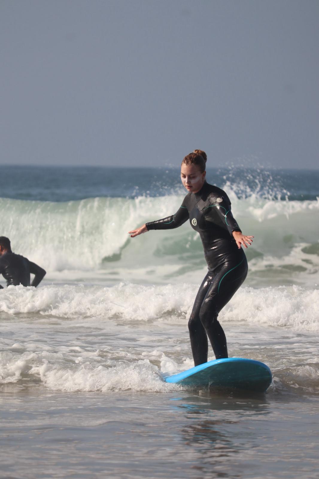 Another girl surfing