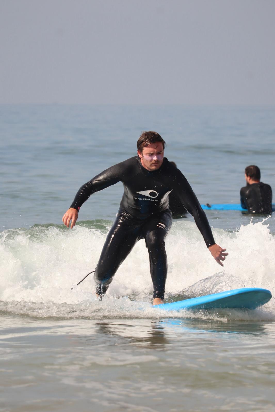 Guy surfing